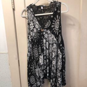 Rayon tunic vest